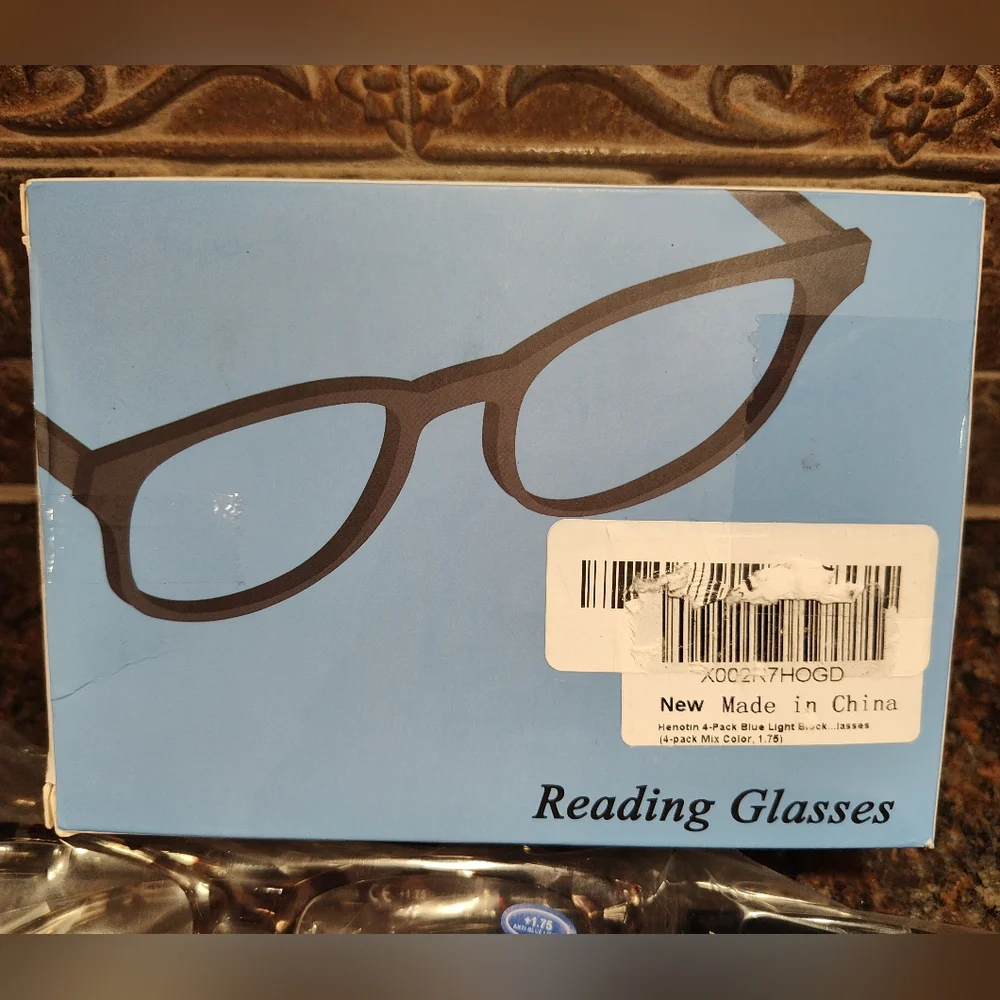 Henotin 1.75 Blue Light Blocking Reading Glasses, Spring Hinge - Picture 2 of 7